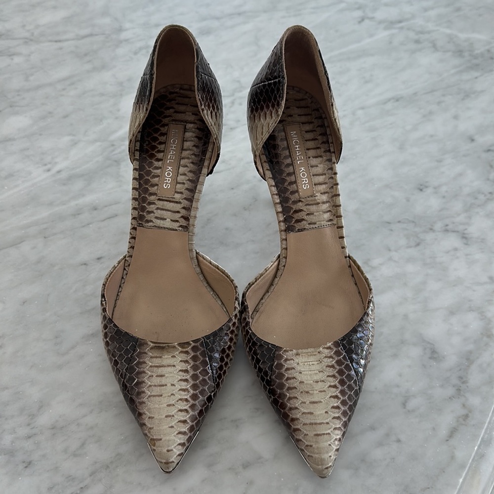 Michael Kors Collection Python Heels Size 38/8 - image 2